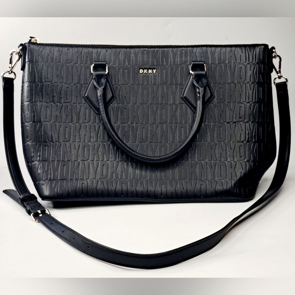 DKNY Brookdale Tz CrossShoulder Tote Purse Handbag Black New